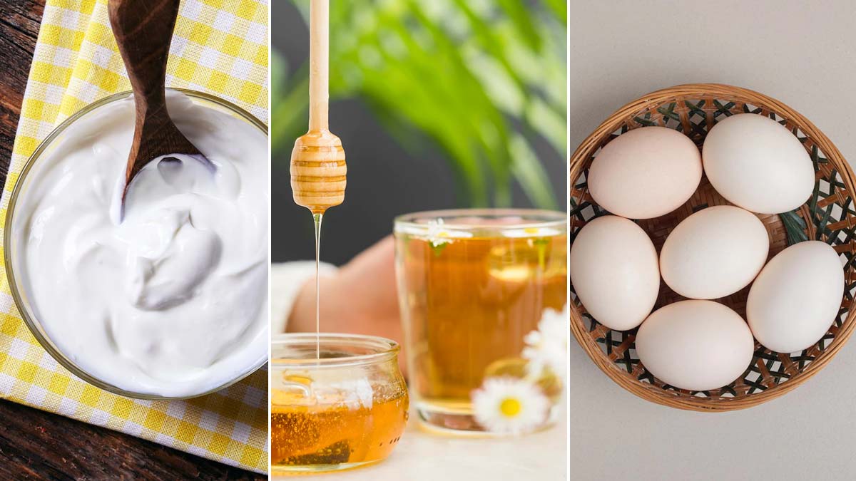 Yoghurt, Honey And Egg Hair Mask