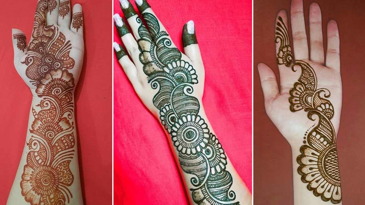 Karwa Chauth Mehndi design 2021: करवा चौथ पर लगवानी है मेहंदी तो देखें ये  लेटेस्ट डिजाइंस - karwa chauth 2021 latest mehndi designs full hand henna  arabic style tlif - AajTak