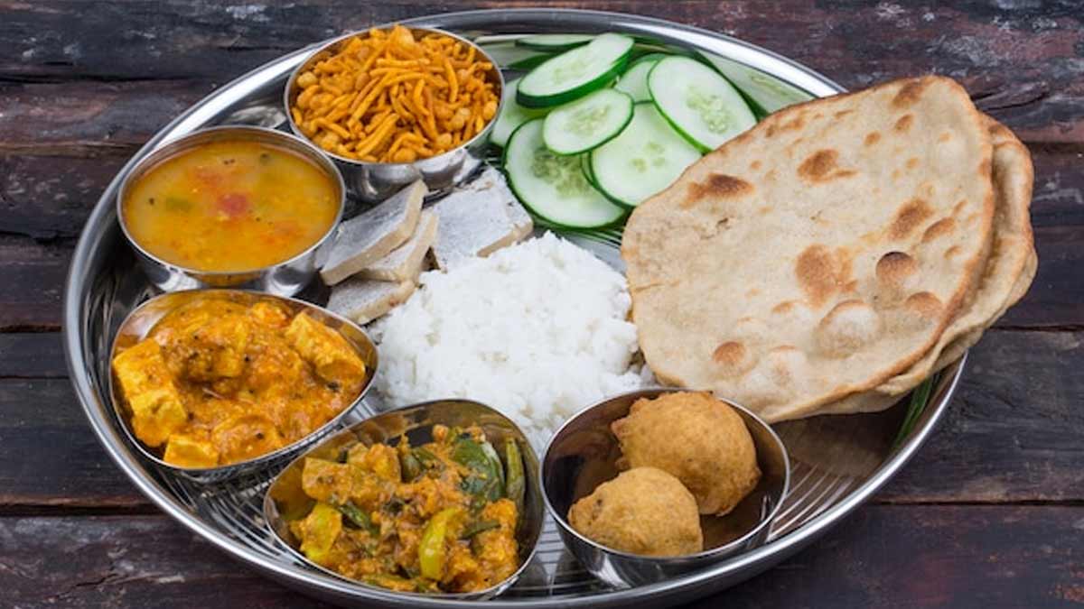bhojan thali according to shashtra