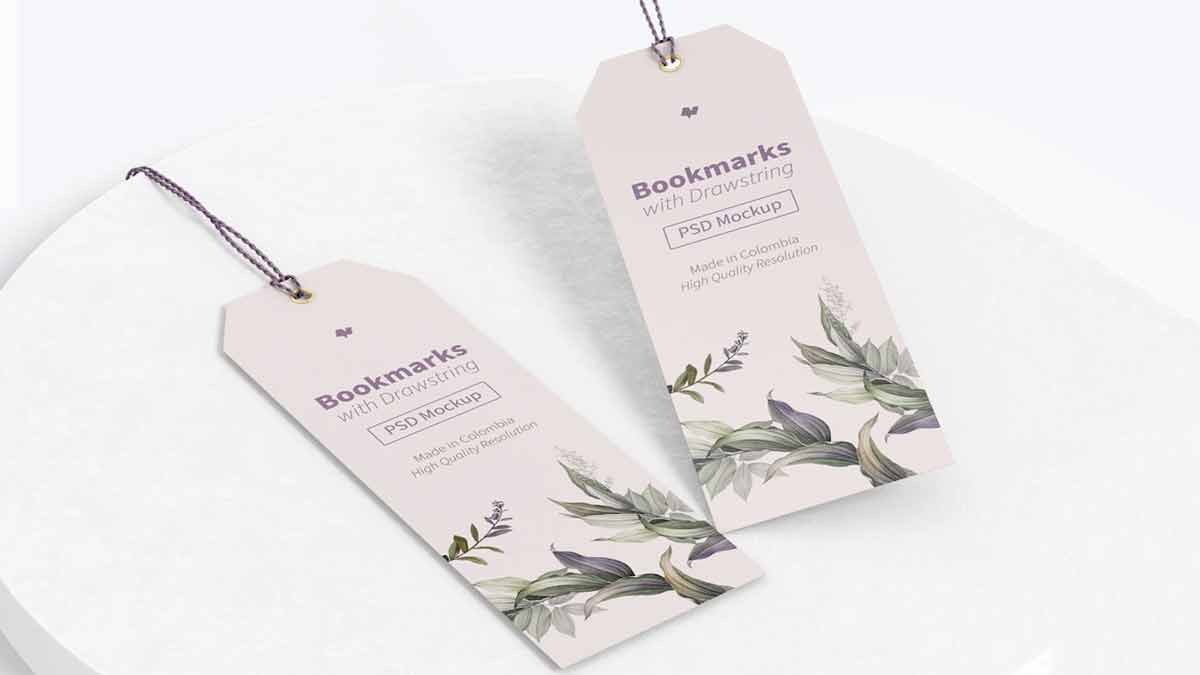 bookmark with wedding card