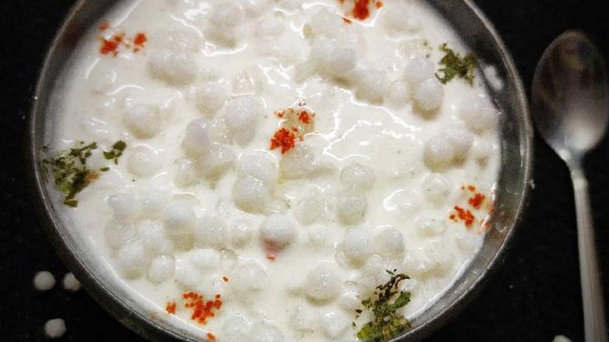 easy sabudana raita recipe at home