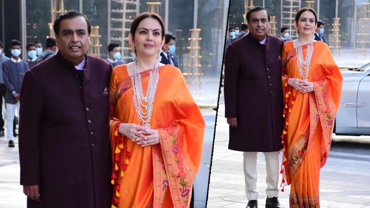 how to drape saree like nita ambani