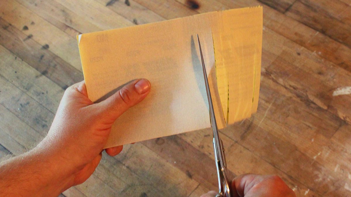how to sharpen scissors with sandpaper Inside 