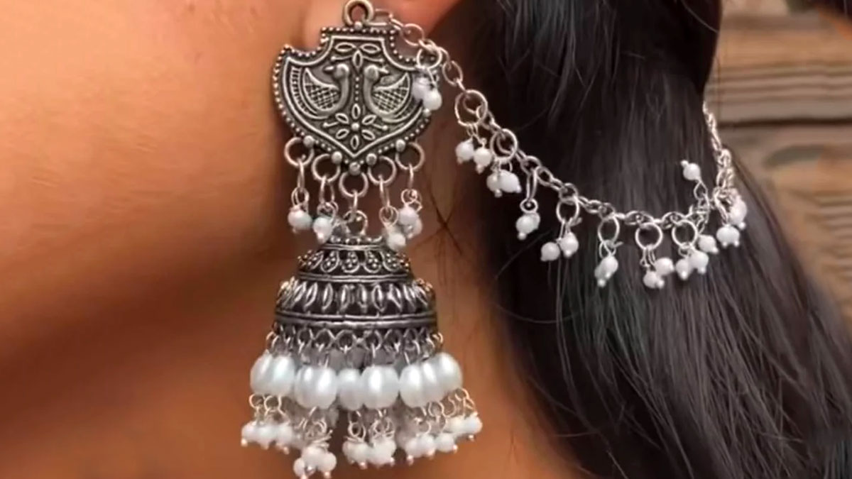 Chain Designs For Jhumka|झुमके की डिजाइंस| Ladies Ke Liye Earrings | jhumka  chain designs for ladies | HerZindagi