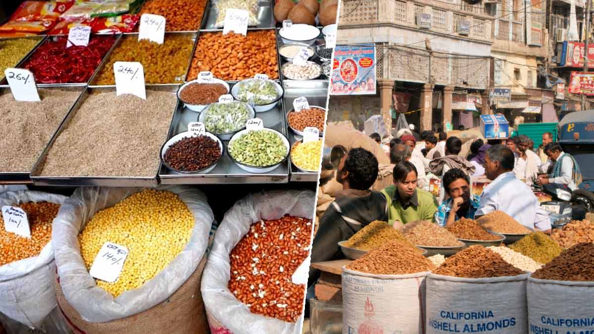 khari baoli largest spice market in delhi in hindi