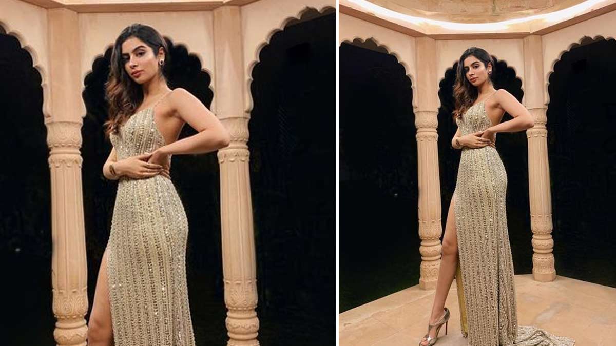 लॉग ड्रेस khushi kapoor stylish summer outfits ()