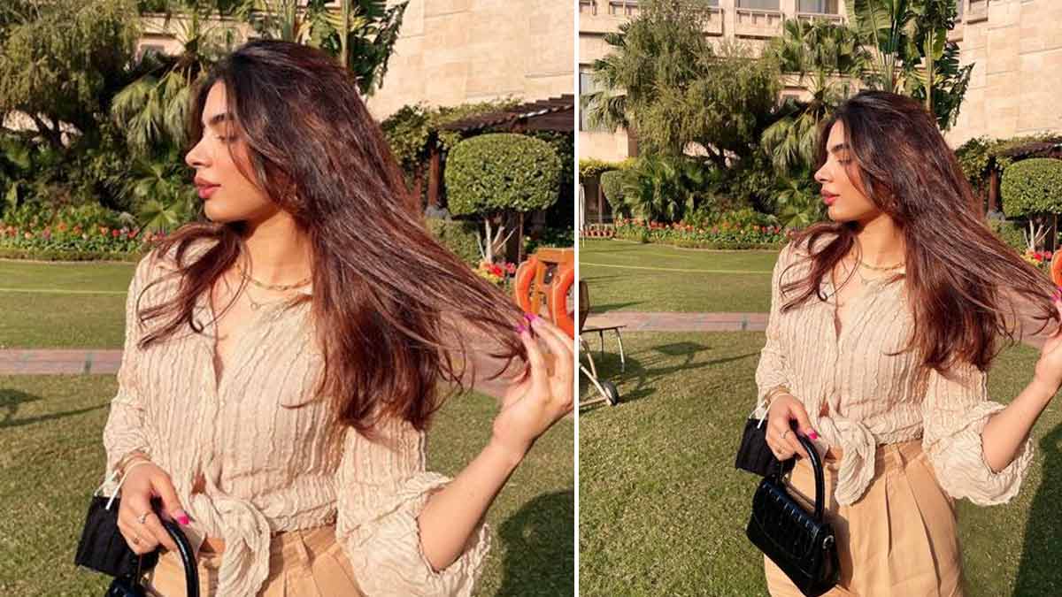 शर्ट विद लूज पैंट khushi kapoor stylish summer outfits ()