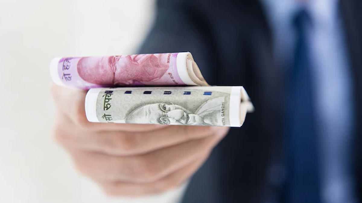 money donation at the time of sunset