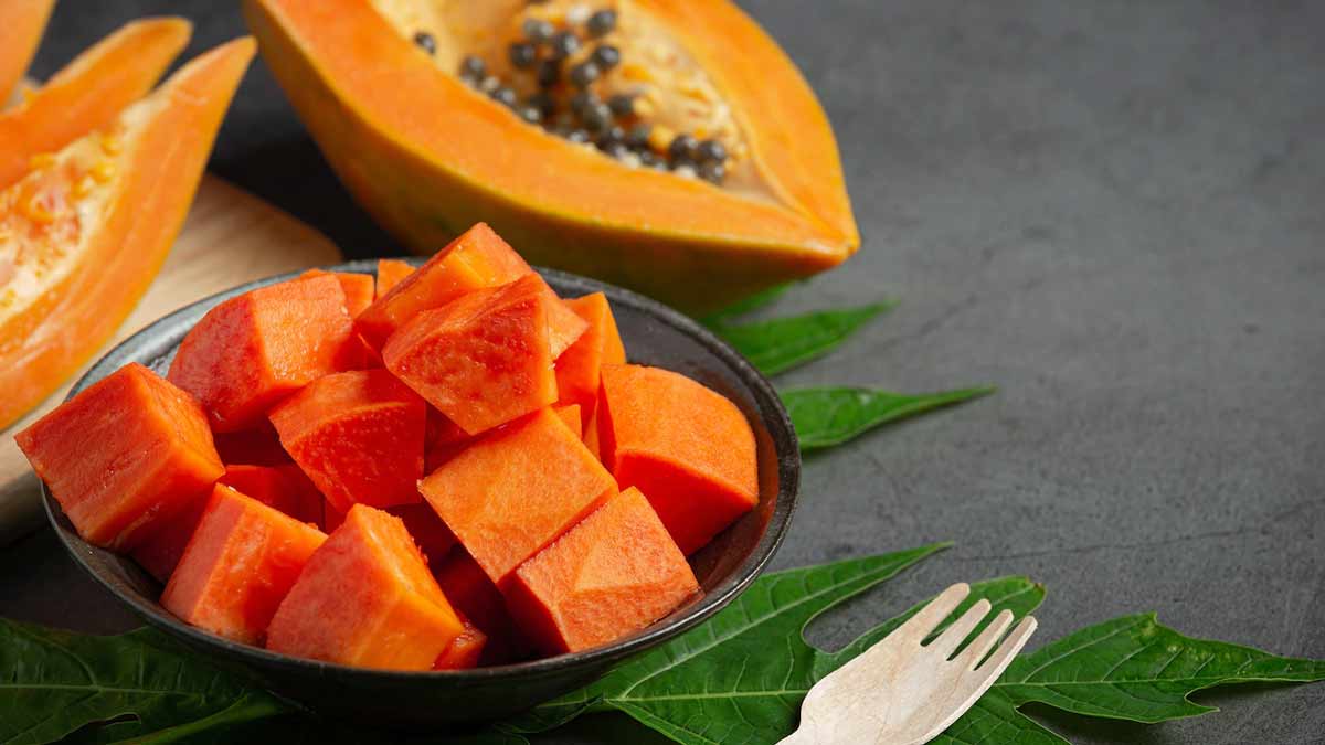 papaya fruit mask