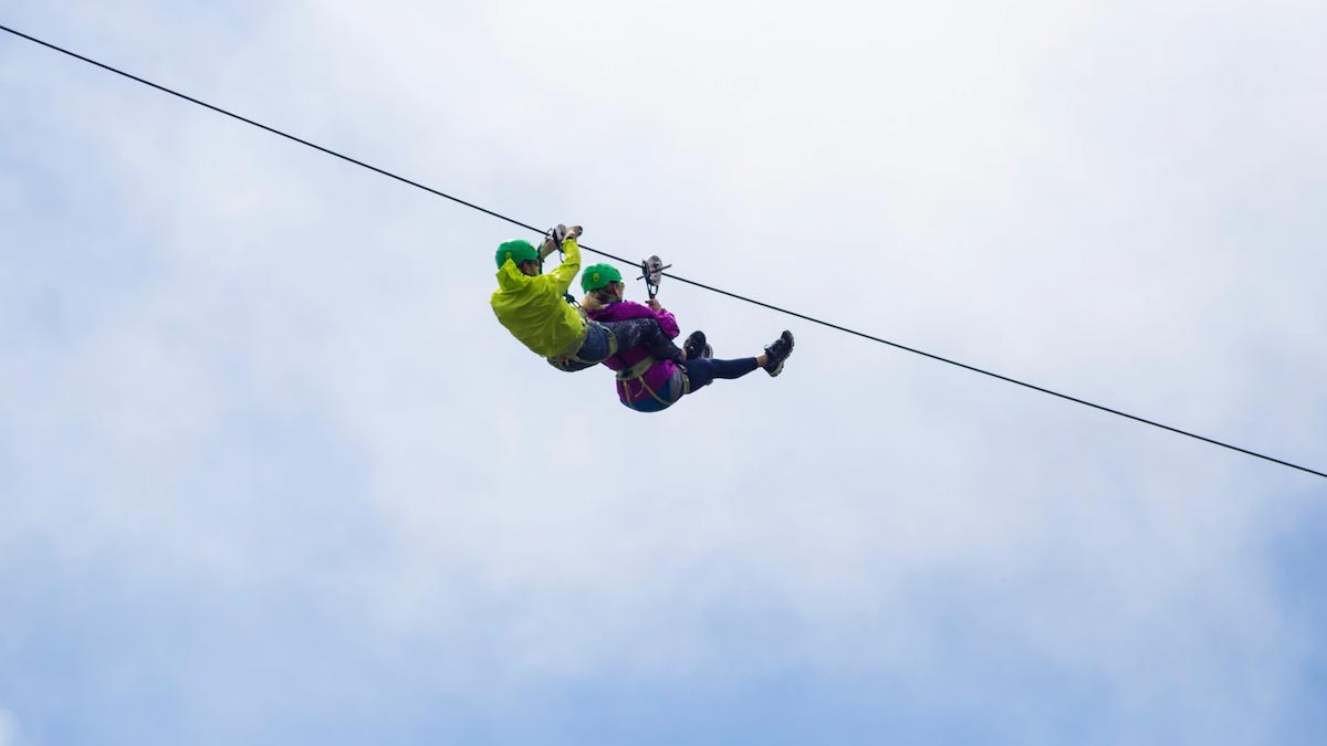 जिप लाइन zip lining northeast adventure things inside