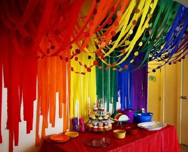 Holi puja room decoration
