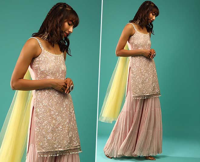 new) Yankita Kapoor Sharara Dress For Engagement 2023