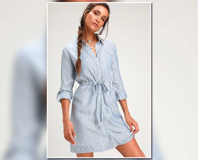 Striped Shirtdress