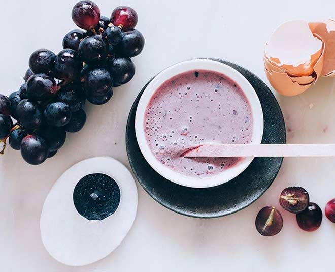 black grapes face pack 