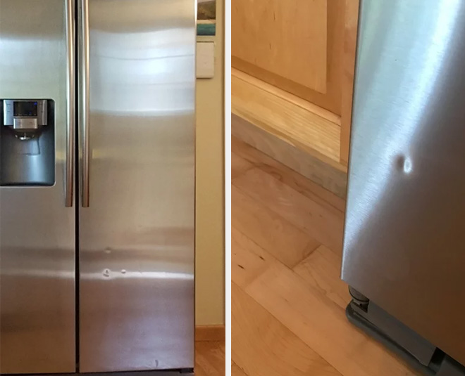 how-to-remove-dent-from-stainless-steel-refrigerator-in-hindi