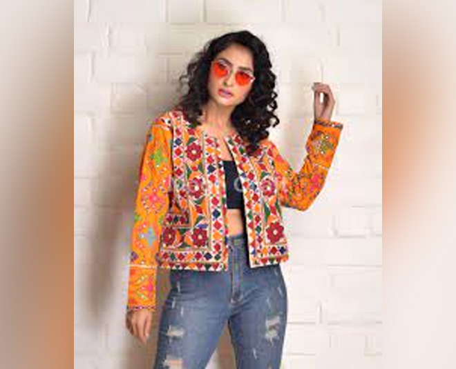 Navratri hot sale denim jacket