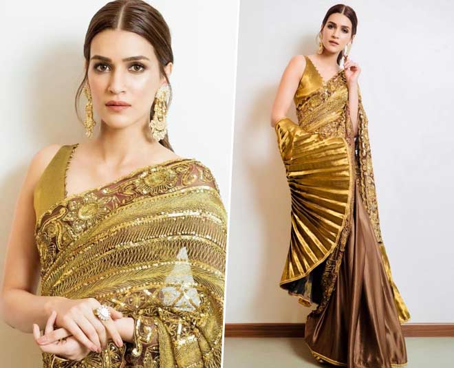 kriti sanon best saree collection