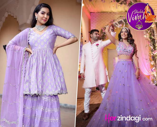 lavender outfits for brides