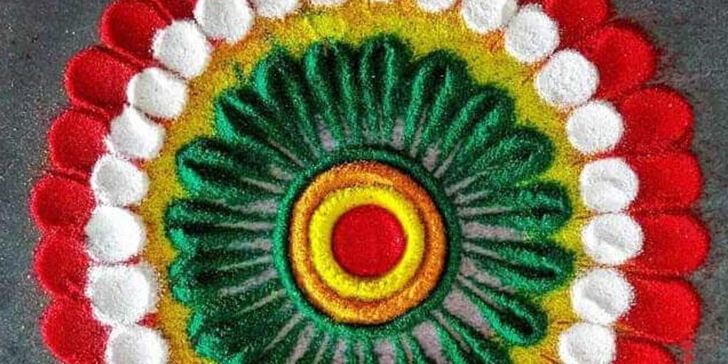 Here’s How You Can Make A Rangoli Using Your Vegetable Basket And Other ...