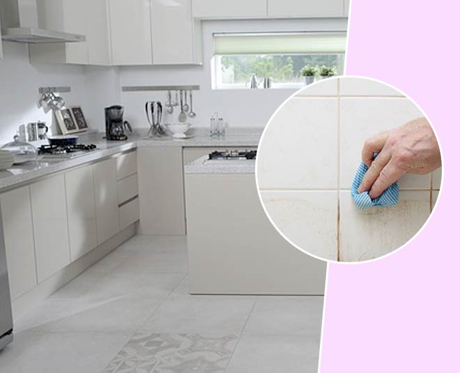 remove stains from tiles  with lemon