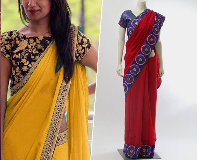 saree border and style slim look