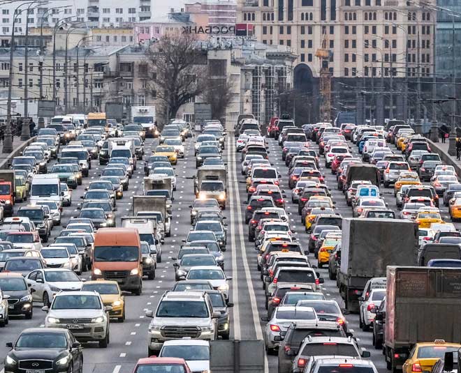 traffic jam in russia