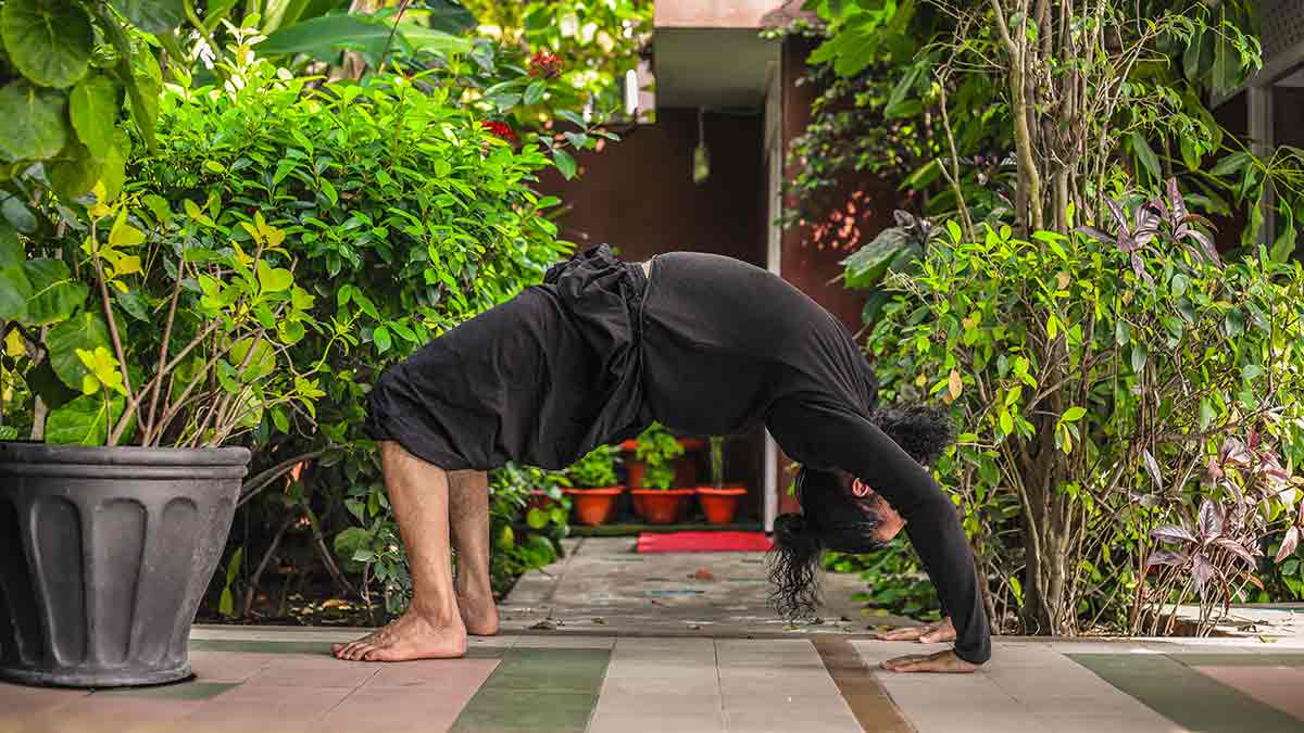 Chakrasana for belly fat