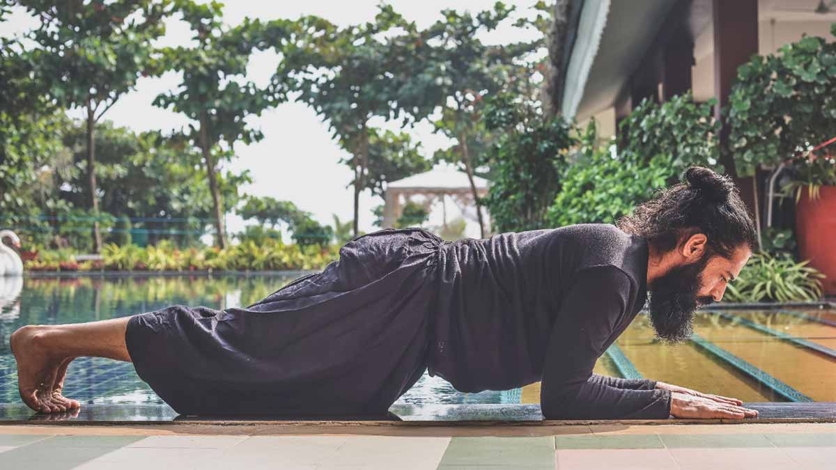 Kurpa Chaturanga Dandasana for belly fat