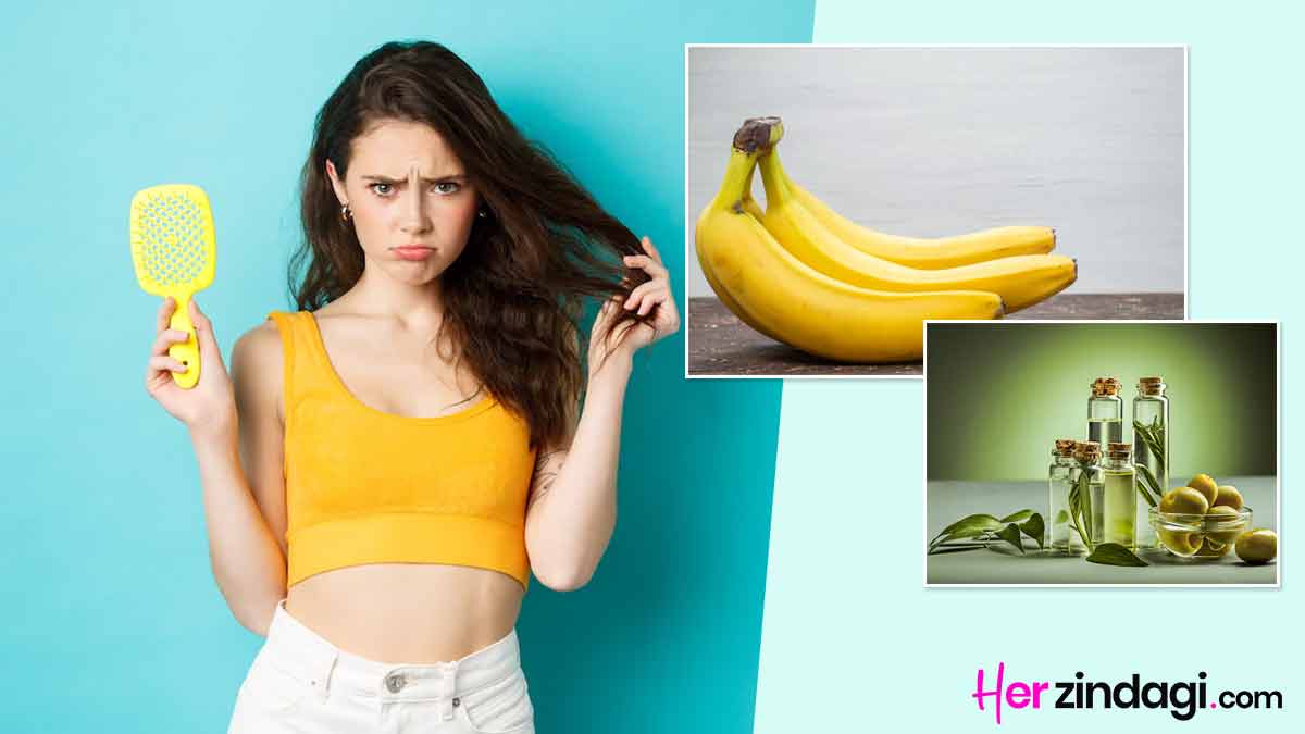 banana and aloe vera for frizzy hair
