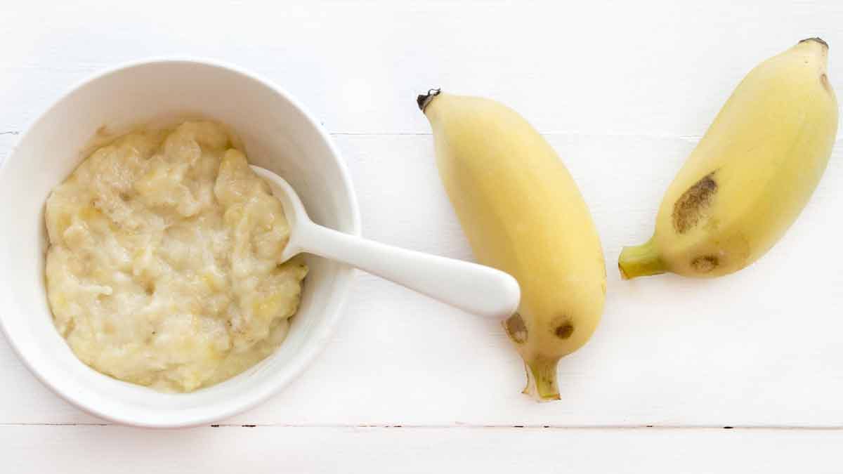 banana honey mask for cracked heel