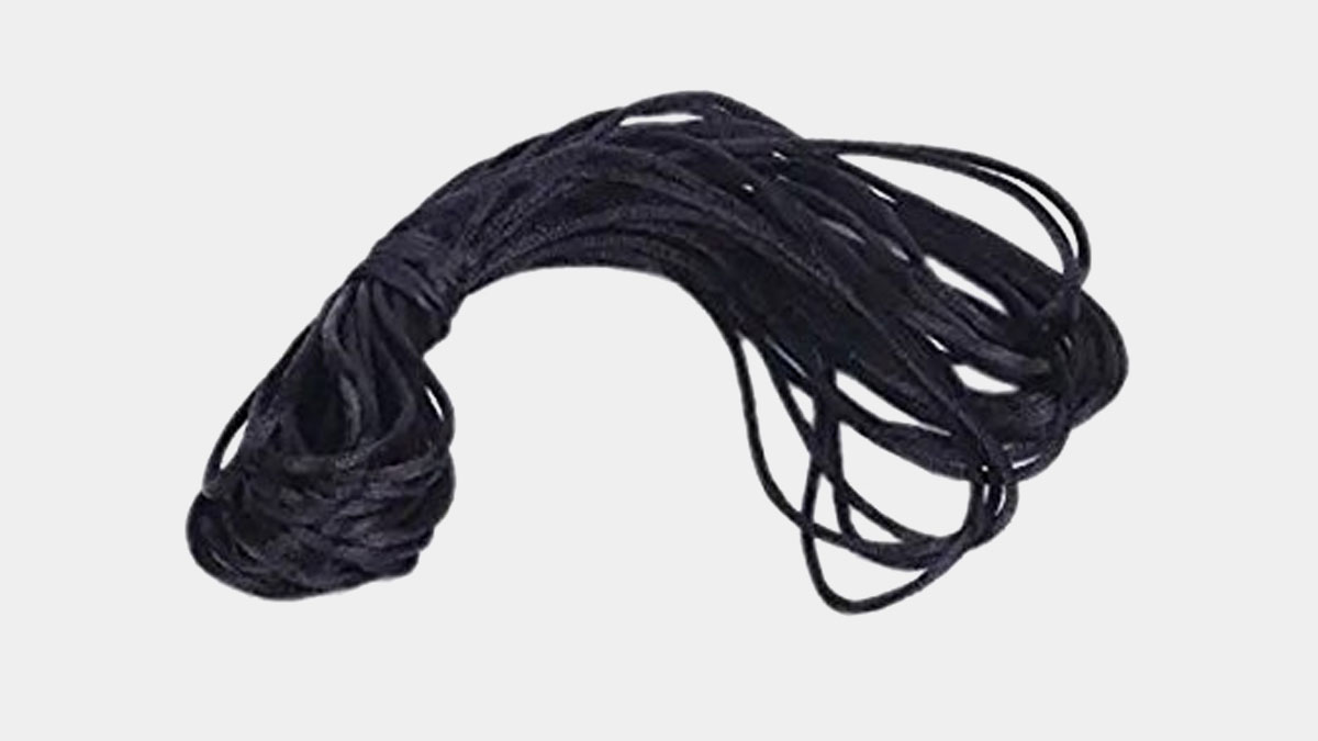 black thread on ankle