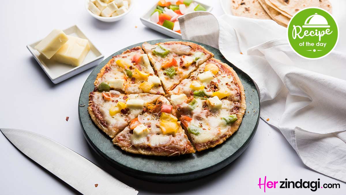 cheese burst paratha pizza recipe hindi