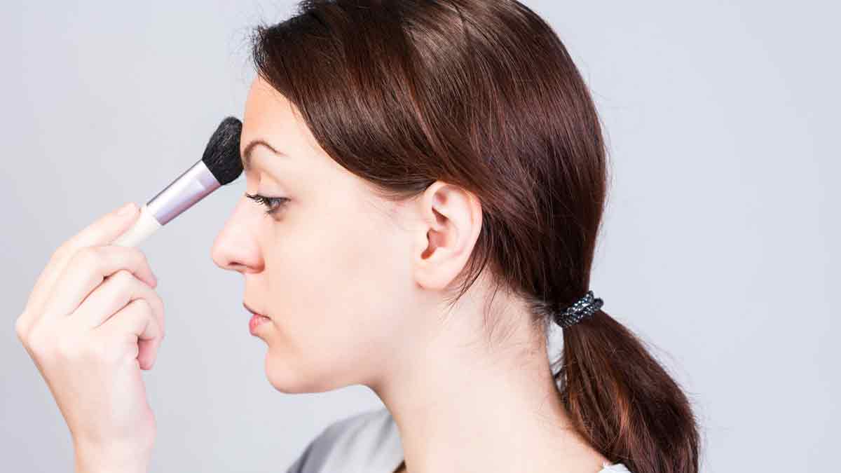 dark foundation for big forehead