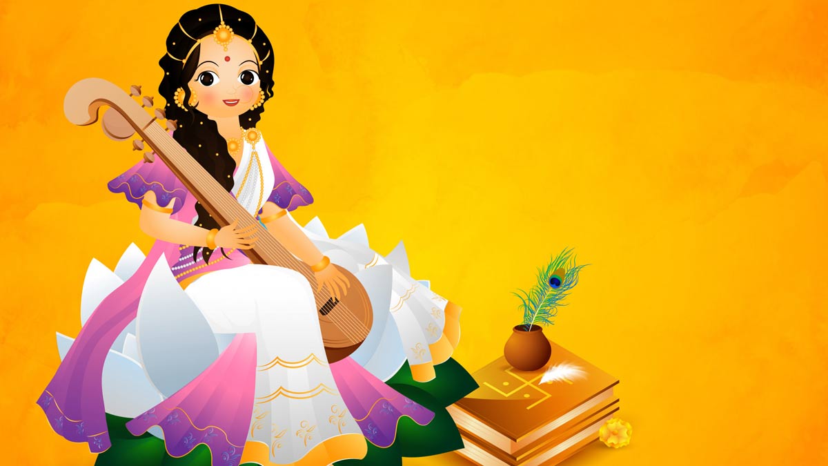 godess saraswati pujan