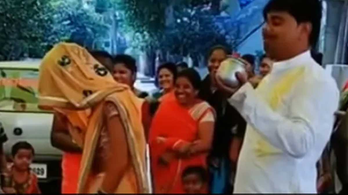 groom spit on bride face video