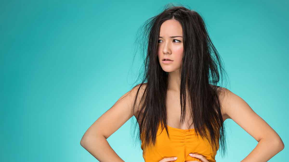 hair frizz and bad hair day