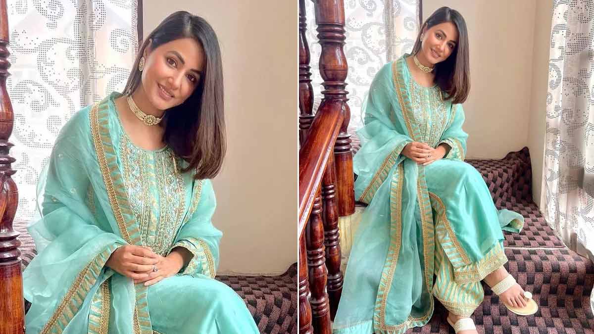 hina khan eid outfit