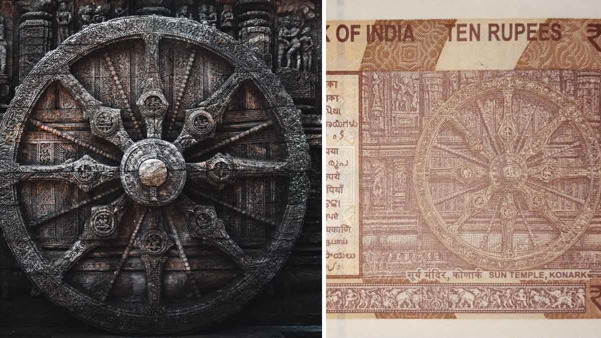historical monuments printed on indian currencies