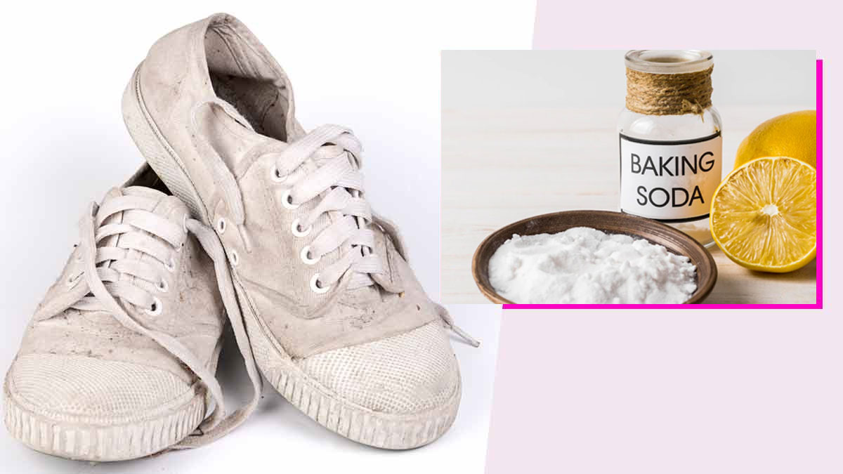 how to clean white shoes with baking soda