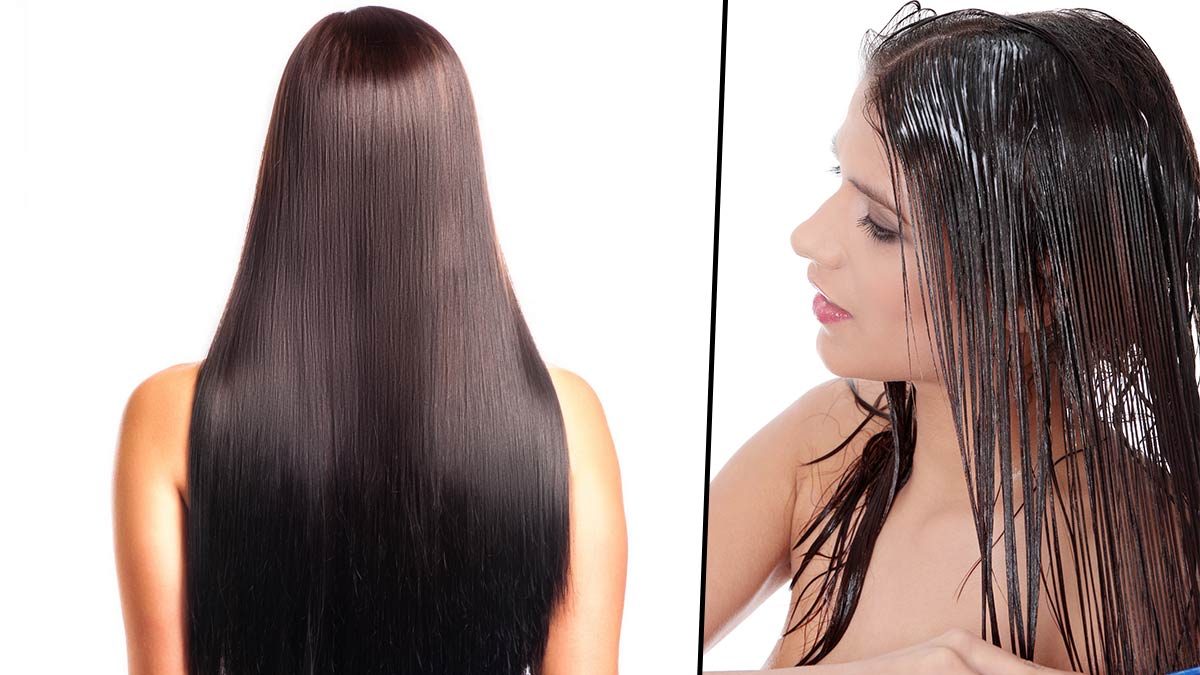 Permanent hair straightening 2025 at home in hindi