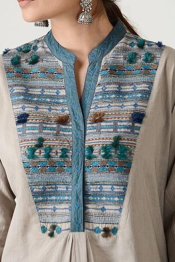Collar Neck Wali Kurti(Suit) Paper parttan(Cutting) 30-42 Set of 7 Sizes -  Sajid Designs