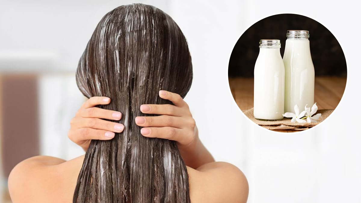 raw milk mask for hair loss in hindi