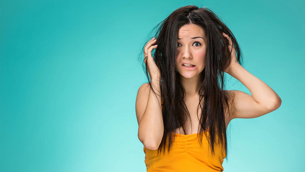 signs of heat damage hair