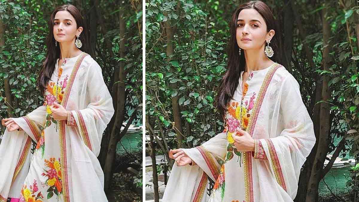 Light Coloured Suit suit floral ethnic outfits