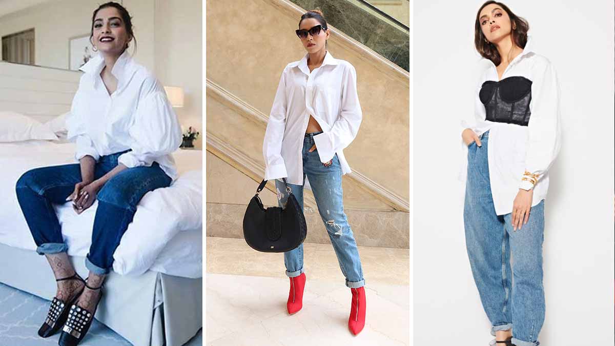 White Shirt And Jeans Style Women | Oversized Shirt Style | White Shirt  Style Tips Women | HerZindagi