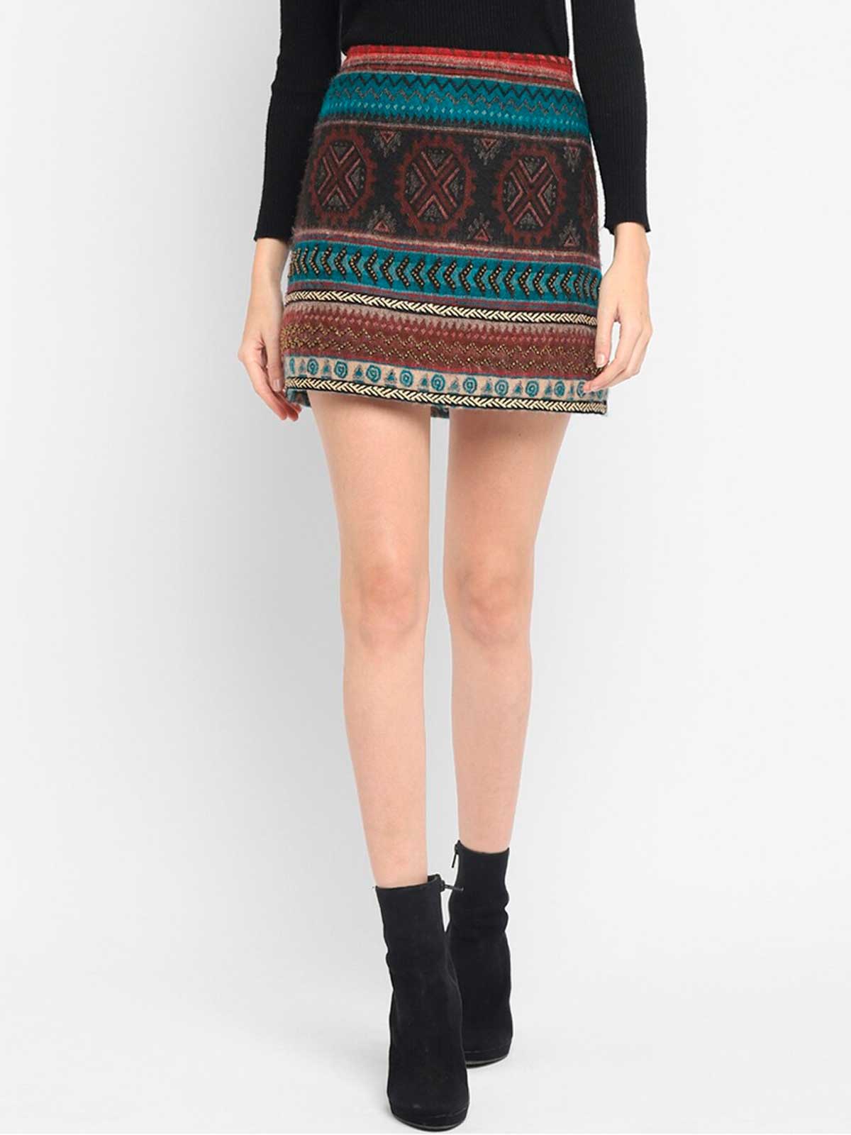 Embellished Mini Skirt