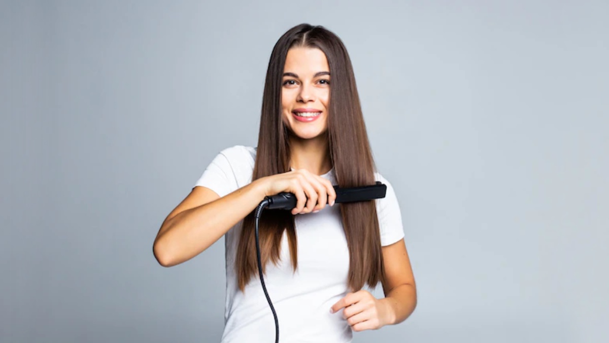 Use of hair straightener in clearance hindi