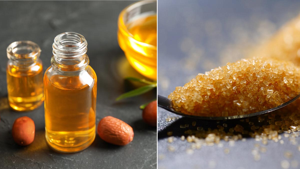 Jojoba Oil And Brown Sugar