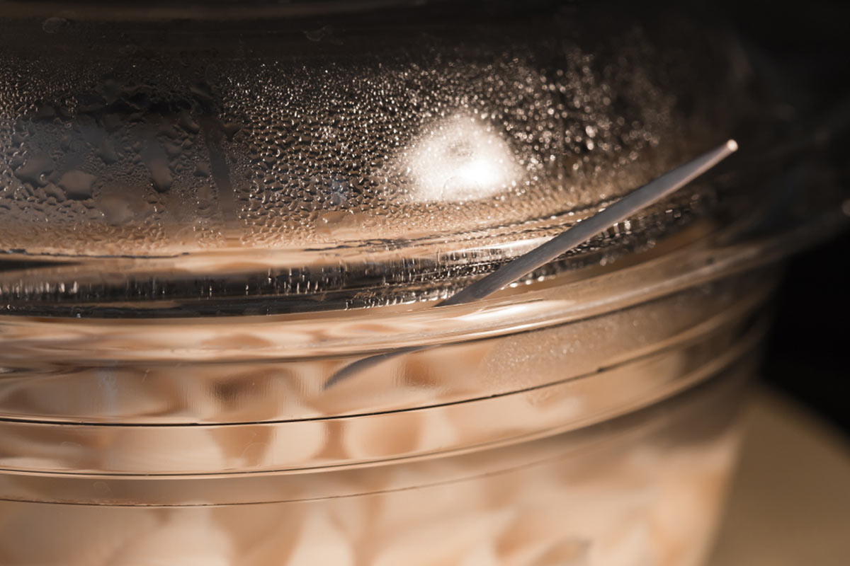 boiling pot and toothpick