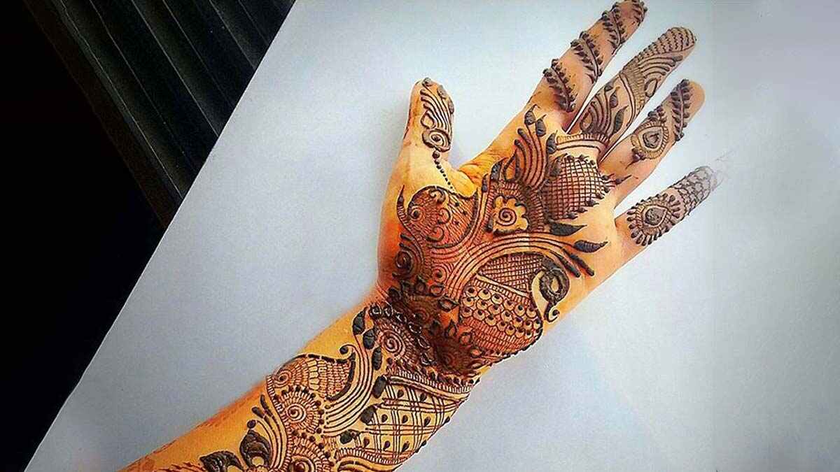 bridal mehndi designs for palm